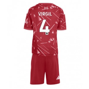 Liverpool Virgil van Dijk #4 Jalkapallovaatteet Lasten Kotipeliasu 2026-27 Lyhythihainen (+ Lyhyet housut)